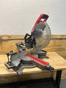 lot 2 image: MILWAUKEE M18 FUEL 18V Lithium-Ion Brushless Cordless 12 in. Dual Bevel Sliding Compound Miter Saw (Tool-Only)
