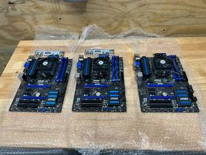 lot 93 image: MSI Lot of 3- A88X-G43 Motherboards