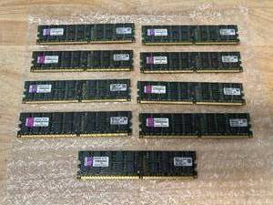 lot 97 image: KINGSTON Lot of 9- ValueRAM 4GB ECC Registered DDR2 667 (PC2 5300) Server Memory Model KVR667D2D4P54G