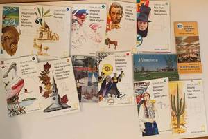 lot 8 image: Mix USA State Maps some 1986