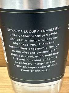 lot 15 image: Sovaro 20oz Stainless Steel Tumbler $44.95 at Neiman Marcus