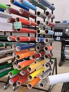 lot 628C image: Roll Holder Cart