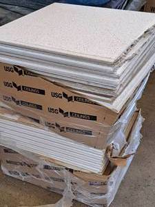 lot 735 image: Lot of (100) Ceiling Tiles 23x23