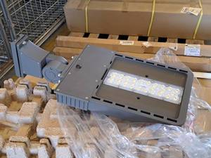 lot 770 image: Lot of (3 Boxes) 100W 5000K LED Shoe Box Light SB-100W A1N50T3 (New)