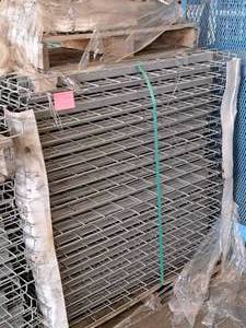 lot 810 image: Lot of (40) Pallet Racking Wire Metal Grates