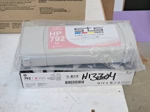 lot 598A image: Lot of (2) HP Latex 792 Light Magenta Ink Cartridges