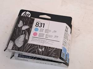 lot 612 image: Lot of (2) HP Latex 831 Light CyanLight Magenta Ink Cartridges