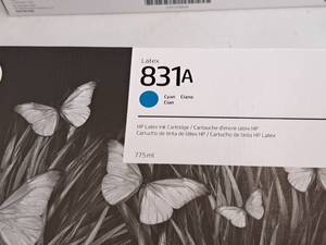 lot 616A image: Lot of (1) HP Latex 831A Cyan Ink Cartridge