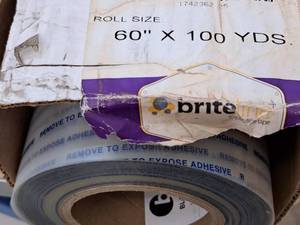 lot 622B image: BrightLine BL-MF54150C 1 Mil Mounting Film 60x100yd