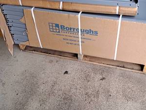lot 696 image: Lot of (10) Metal Box Edge Shelves