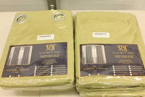 lot 41 image: 4ct NIM 55x96 Blackout Curtains Green