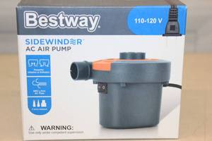 lot 128 image: Bestway Sidewinder 110V - 120V Air Pump 821808621408
