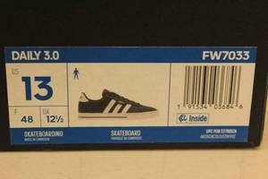 lot 169 image: Adidas Daily 3.0 Skateboard Shoe Size 13