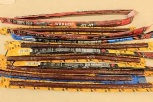 lot 239 image: 12ct Assorted Jack Links Meat Sticks Hot, Mild, Wild Heat