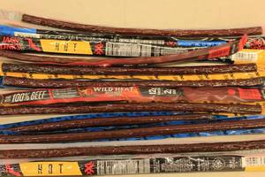 lot 249 image: 12ct Assorted Jack Links Meat Sticks Hot, Mild, Wild Heat