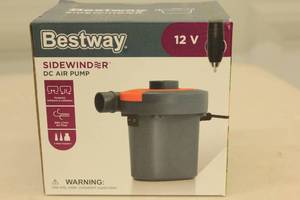 lot 131 image: Bestway Sidewinder 12V Air Pump 821808621446