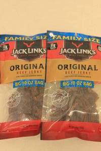 lot 289 image: 2ct Family Size (10oz) Jack Links Beef Jerky Original Flavor