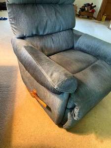 Blue Rocking  Swivel Recliner