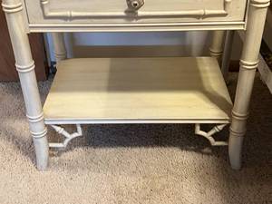 Vintage Thomasville Faux Bamboo Nightstand