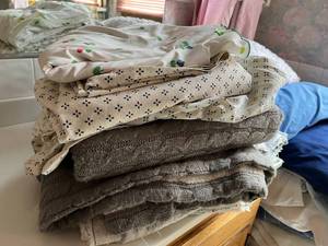 Lot of Bedding and Pillows