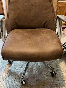 Brown Adjustable Desk Chair