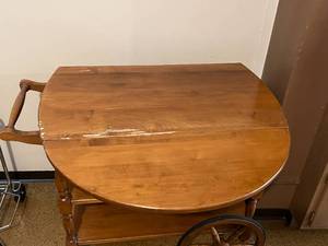 Vintage Wood Tea Cart