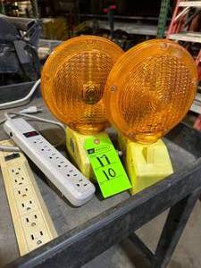 (2) Barricade Lights and (2) Power Strips