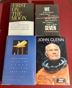 (4) Nice Hardcover Space Books - 2 Vintage