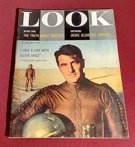 Vintage 1956 Look Magazine - Space Rocket Pilot