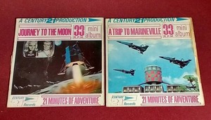 (2) Gerry Anderson TV Show 33 Records - Fireball XL5 & Stingray