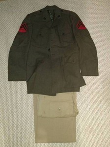 Vintage 1969 US Marines Uniform - Jacket, Shirt & Pants