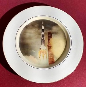 Vintage Preston-Hopkinson Space Rocket Plate