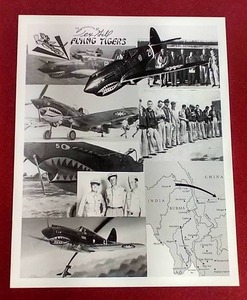 Autographed Tex Hill 8x10 Photo - WW2 US Flying Tigers Ace