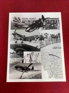 Autographed Charles Bond 8x10 Photo - WW2 US Flying Tigers Ace