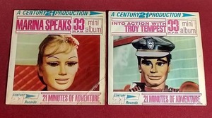 (2) Vintage Gerry Anderson Stingray 33 Records