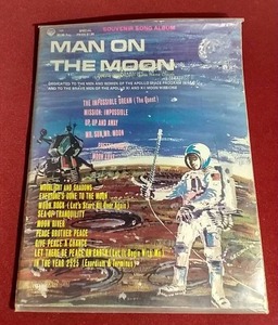 Vintage 1969 Man on the Moon Piano Music Album