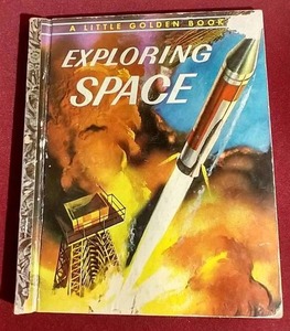 Vintage 1958 Exploring Space Little Golden Book