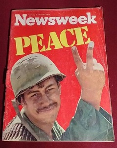 Vintage 1973 Newsweek Peace Issue