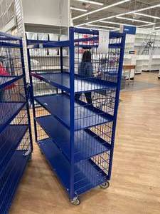 Blue 4-Shelf Cart 48x58x20