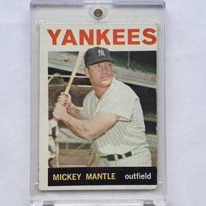 lot 6 image: Mickey Mantle 1964 Topps No. 50