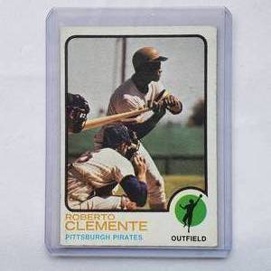 lot 42 image: Roberto Clemente 1973 Topps No. 50