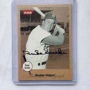 lot 77 image: Duke Snider Autograph 2002 Fleer Greats