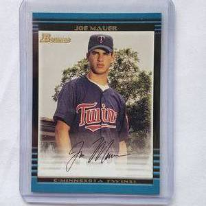 lot 78 image: Joe Mauer Rookie Bowman No. 379