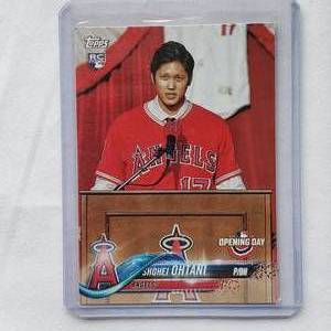 lot 79 image: Shohei Ohtani Rookie 2018 Topps No. 200 Opening Day