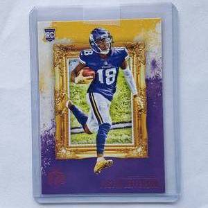 lot 96 image: Justin Jefferson Rookie Purple SP Panini Gridiron Kings No. GK-13