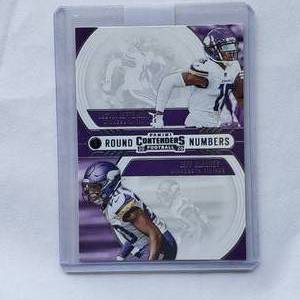 lot 97 image: Justin Jefferson Jeff Gladney Rookie Panini Contenders No. RN-JG