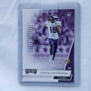 lot 98 image: Justin Jefferson Rookie Panini Playoff No. 213