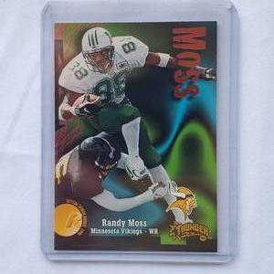 lot 100 image: Randy Moss Rookie 1998 Skybox Thunder No. 242