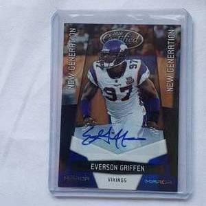 lot 106 image: Everson Griffen Autograph 2010 Panini New Generation No. 211