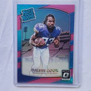 lot 113 image: Dalvin Cook Donruss Optic Rated Rookie No. 193